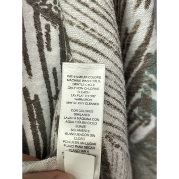 Chicos Pullover Womens Medium Abstract Print Lightweight Top Weekends Casual Shi - Picture 7 of 8